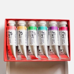 [SHINHAN 1215155-0006] SHINHAN Premium Watercolor 15ml Tint Set B x 6