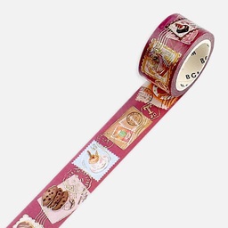 [BGM BM-SPPO006] BGM Foil Washi Tape 20mm Post Office Sweets