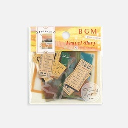 [BGM BS-TF008] BGM Travel Diary Deco Sticker Rural Field