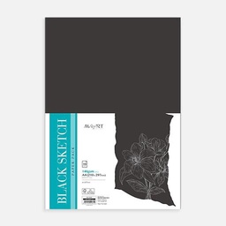 [MAYART MA00367] MAYART Black Sketch Paper 140gsm A4 x 10