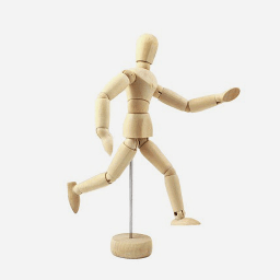 [OVJ 6936694516067] OVJ Wooden Manikin Male 10cm