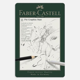 [FABER-CASTELL 115220] FABER-CASTELL Pitt Matt Graphite Pencil Set x 11