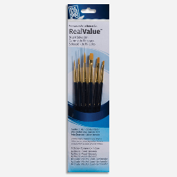 [PRINCETON PR9137] PRINCETON 9137 Real Value Golden Taklon Brush Set x 6