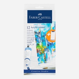 [FABER-CASTELL 379212] FABER-CASTELL Creative Studio Acrylic Color 20ml Set x 12