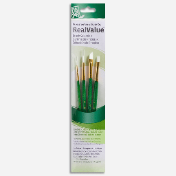 [PRINCETON 9117] PRINCETON 9117 Real Value White Taklon Brush Set x 4