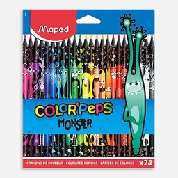 [MAPED 862624] MAPED Color’Peps Monster Color Pencil Set x 24