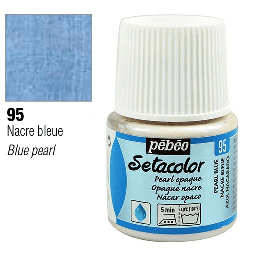 [PEBEO 202095] PEBEO Setacolor Pearl Opaque 45ml 95 Pearl Blue