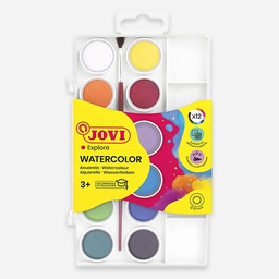 [JOVI 800/12] JOVI Explore Watercolor Pan 22mm Set x 12
