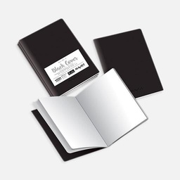 [MAYART MA00267] MAYART Black Cover Sketchbook 110gsm A5 x 25 (3-Pack)