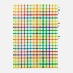 [MIDORI 35309006] MIDORI 3-Pocket Clear Folder A4 Plaid