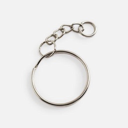 [OVJ 8888888807070] OVJ Key Ring With Chain 25mm x 25 Silver