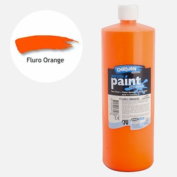 [DERIVAN 1S1LFO] DERIVAN Students' Acrylic Paint 1000ml Fluorescent Orange