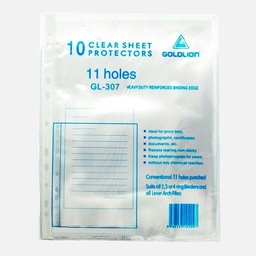 [GOLDLION GL-307] GOLDLION Sheet Protector 11-Hole A4 x 10