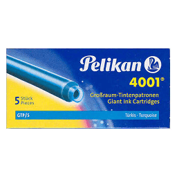 [PELIKAN 310651] PELIKAN 4001 Giant Ink Cartridge Turquoise x 5