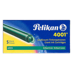 [PELIKAN 310637] PELIKAN 4001 Giant Ink Cartridge Brilliant Green x 5