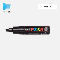 [UNI PC-8K-01] UNI Posca Acrylic Marker Broad Tip White