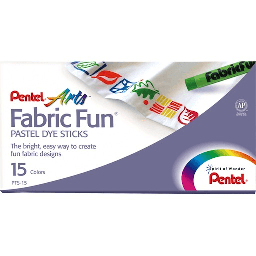 [PENTEL PTS-15] PENTEL Fabric Fun Pastel Dye Stick Set x 15