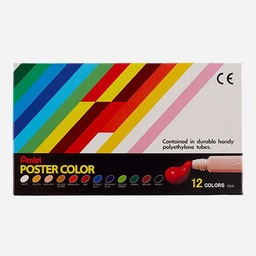 [PENTEL YNGP-12] PENTEL Poster Color 12ml Set x 12