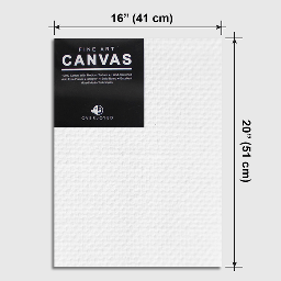 [OVJ A1620] OVJ Cotton Canvas Board 280gsm 16" x 20"
