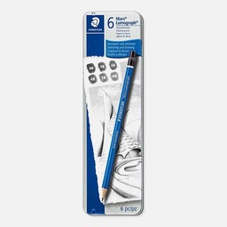 [STAEDTLER 100 G6] STAEDTLER Mars Lumograph Graphite Pencil Set x 6