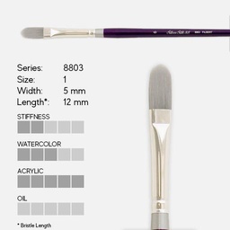 [SILVER 8803 1] SILVER Silk 88 Synthetic (Long Handle) Filbert Brush 1