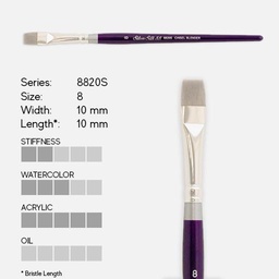 [SILVER 8820S 8] SILVER Silk 88 Synthetic Chisel Blender Brush 8