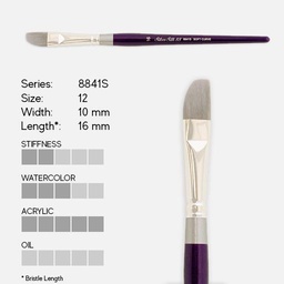 [SILVER 8841S 12] SILVER Silk 88 Synthetic Soft Curve Brush 12