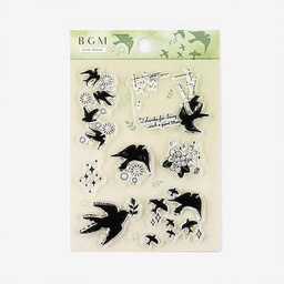 [BGM BT-CS025] BGM Clear Stamp Swallow