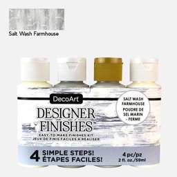 [DECOART DASK571] DECOART Designer Finishes 59ml Salt Wash Farmhouse Set x 4