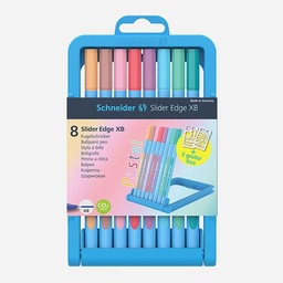 [SCHNEIDER 152289] SCHNEIDER Slider Edge Ball Pen XB Pastel Color Set x 8