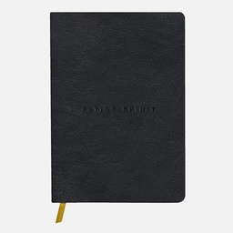 [CLAIREFONTAINE 102946] CLAIREFONTAINE Flying Spirit Leather Lined Notebook 90gsm A5 x 90 Black