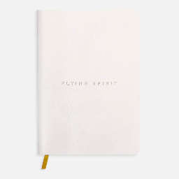 [CLAIREFONTAINE 104943] CLAIREFONTAINE Flying Spirit Leather Dot Notebook 90gsm A5 x 90 White