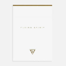 [CLAIREFONTAINE 104636] CLAIREFONTAINE Flying Spirit White Lined Notepad 90gsm A5 x 70