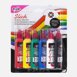 [TULIP 00825] TULIP Dimensional Fabric Paint 37ml Slick Set x 6