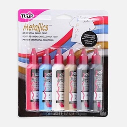 [TULIP 17581] TULIP Dimensional Fabric Paint 37ml Metallic Set x 6
