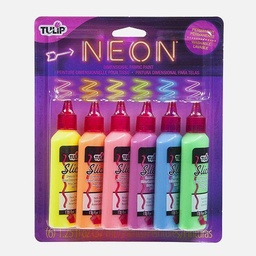 [TULIP 29027] TULIP Dimensional Fabric Paint 37ml Neon Set x 6