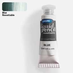 [DERIVAN 1LP12RBL] DERIVAN Liquid Pencil Rewettable 12ml Blue