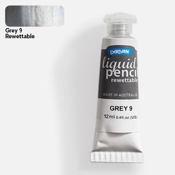 [DERIVAN 1LP12RGY9] DERIVAN Liquid Pencil Rewettable 12ml Grey 9