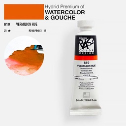 [SHINHAN 1520182-0810] SHINHAN Pass Hybrid Gouache 20ml Vermilion Hue
