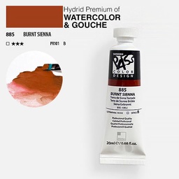 [SHINHAN 1520182-0885] SHINHAN Pass Hybrid Gouache 20ml Burnt Sienna