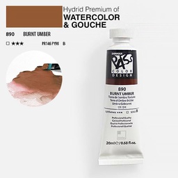 [SHINHAN 1520182-0890] SHINHAN Pass Hybrid Gouache 20ml Burnt Umber