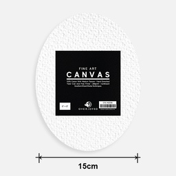 [OVJ A8008] OVJ Oval Cotton Canvas Board 280gsm 6” x 8”