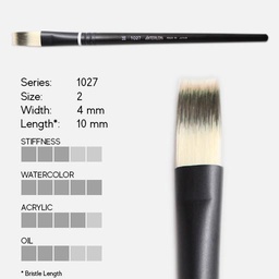 [INTERLON 1027-2] INTERLON 1027 Interlocked Synthetic Blend Flat Brush 2