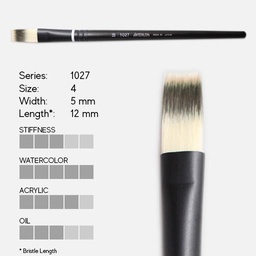 [INTERLON 1027-4] INTERLON 1027 Interlocked Synthetic Blend Flat Brush 4
