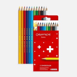 [CARAN D'ACHE 1284.812] CARAN D'ACHE Swisscolor Color Pencil Set x 12