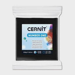 [CERNIT CE0900250100] CERNIT Number One Opaque Polymer Clay 250g Black
