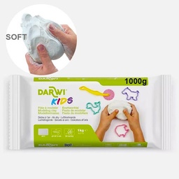 [DARWI DA0851000000] DARWI Kids Extra Soft Air Dry Clay 1000g White