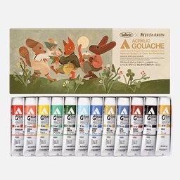 [HOLBEIN XD701] HOLBEIN Acrylic Gouache 20ml Set x 12 By Rebecca Green