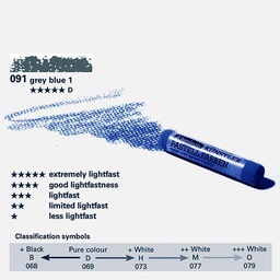 [SCHMINCKE 17091069] SCHMINCKE Extra Soft Artist Pastel D Grey Blue 1