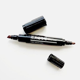 [DELI S555] DELI Permanent Marker Bullet/Chisel Tip Black